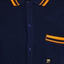 Ascari Fila Vintage Waffle Knit Retro Polo Shirt N