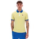 BB1 Fila Vintage Retro Striped Polo Shirt P/TS/W
