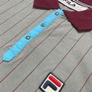 BB1 Fila Vintage Retro Striped Polo Shirt S/WW/CB