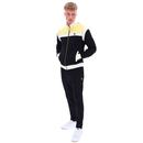 Fila Vintage Cruz Track Jacket in Black/Gardenia/Popcorn Yellow FW23MH019 001 