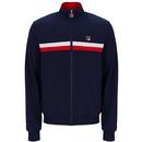 Fila Vintage Men's Retro Jason Track Top in Navy/Red/White SS25MH015 410 