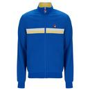 Fila Vintage Men's Jason Retro Track Top in Turkish Sea/Popcorn/White SS25MH015 515