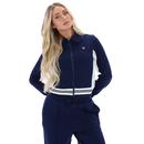 Jelena Fila Vintage Retro 80s Cropped Track Top FN