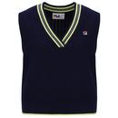 Jorja Fila Vintage Women's Cable Knit Vest N