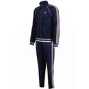 Fila Vintage Lavin Retro 80s Taped Sleeve Track Suit in Navy