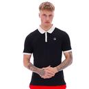 Panatta 2 Fila Vintage Monochrome Polo Shirt B/G