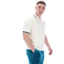Terry Fila Vintage Zip Through Velour Polo Shirt G