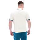 Terry Fila Vintage Zip Through Velour Polo Shirt G