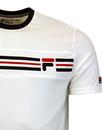 Vandorno FILA VINTAGE Retro 70s T-Shirt - Gardenia