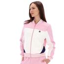 Fila Vintage Women's Hero Track Top in Pink Nectar/Gardenia FW24WC007 375