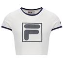 Fila Vintage Women's Jeno Cropped Top in Gardenia White SS25WC002 130