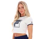 Jeno Fila Vintage Cropped F-box Retro Ringer Tee G