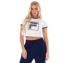 Jeno Fila Vintage Cropped F-box Retro Ringer Tee G