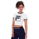 Fila Vintage Women's Jeno Cropped Top in Gardenia White SS25WC002 130