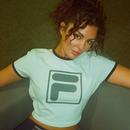 Jeno Fila Vintage Cropped F-box Retro Ringer Tee G