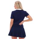 Juno Fila Vintage Women's Fitted Polo Shirt N/G/R