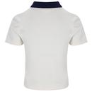 Juno Fila Vintage Women's Fitted Polo Shirt G/N/L