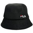 Fila Vintage Yammy Retro 90s Mesh Bucket Hat in Black