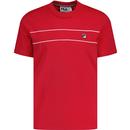 Fila Vintage Williams Piping Tee in Red SS25MH021 640