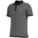 Zano Fila Gold Men's Knitted Geo Polo Shirt (B/AS)