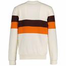 Roman Fila Vintage Colour Block Sweatshirt Egret
