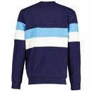 Roman Fila Vintage Colour Block Sweatshirt Navy