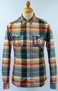 Brink FLY53 Retro Indie Tailored Check Mod Shirt