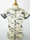 Gadwall FLY53 Retro Duck Hunt Safari Print Shirt 