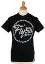 Tense FLY53 Retro 70s Floral Motif T-Shirt (WB)