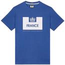 Weekend Offender France Country Series Football T-shirt in Cobalt Euro 2024