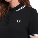 FRED PERRY Womens G3600 Retro Twin Tipped Polo (B)