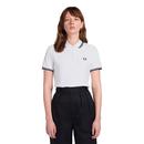 FRED PERRY Womens G3600 Twin Tipped Polo - WHITE