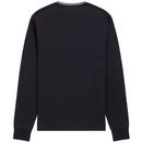 FRED PERRY Men's L/S Twin Tipped T-shirt BLACK