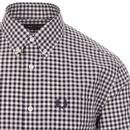 FRED PERRY Mod Long Sleeve Gingham Check Shirt CB