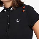 FRED PERRY Amy Winehouse Womens Tipped Polo Shirt