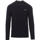 FRED PERRY Retro Basket Weave Textured Jumper 