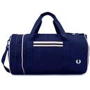 FRED PERRY Retro Twin Tipped Canvas Barrel Bag N/E
