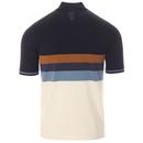 FRED PERRY 60s Mod Stripe Knitted Cycling Top (E)
