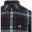 FRED PERRY Mens Retro Bold Check Button Down Shirt