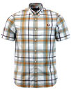 FRED PERRY Retro Mod Indie Bold Check S/S Shirt 