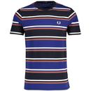 Fred Perry Bold Stripe T-shirt in French Navy M6558 143