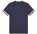 FRED PERRY Men's Retro Bold Tipped T-Shirt NAVY