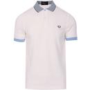 FRED PERRY Mens Bomber Stripe Collar Pique Polo SW