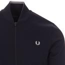 FRED PERRY Mens Tipped Bomber Neck Track Jacket