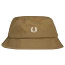 Fred Perry Classic Pique Bucket Hat in Shaded Stone HW6730 R52