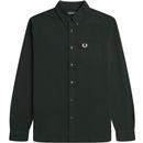 Fred Perry Button Down Oxford Shirt in Night Green M5516 Q20 