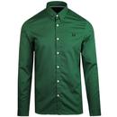FRED PERRY Mod Button Under Shirt (Tartan Green)