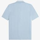 Fred Perry Button Through Retro Mod Knitted Shirt 