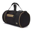 FRED PERRY Retro Twin Tipped Canvas Barrel Bag B/C