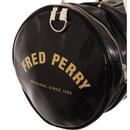 FRED PERRY Classic Retro Barrel Bag - Black/Gold